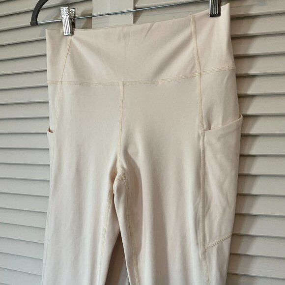 NWT Fabletics PureLuxe Oasis 7/8 pants medium women ivory oats - Picture 3 of 10
